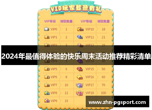 2024年最值得体验的快乐周末活动推荐精彩清单