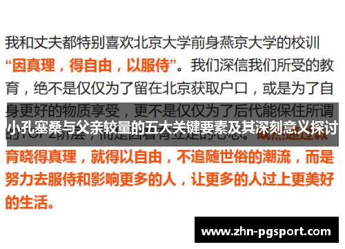 小孔塞桑与父亲较量的五大关键要素及其深刻意义探讨
