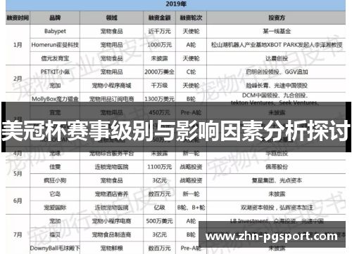 美冠杯赛事级别与影响因素分析探讨